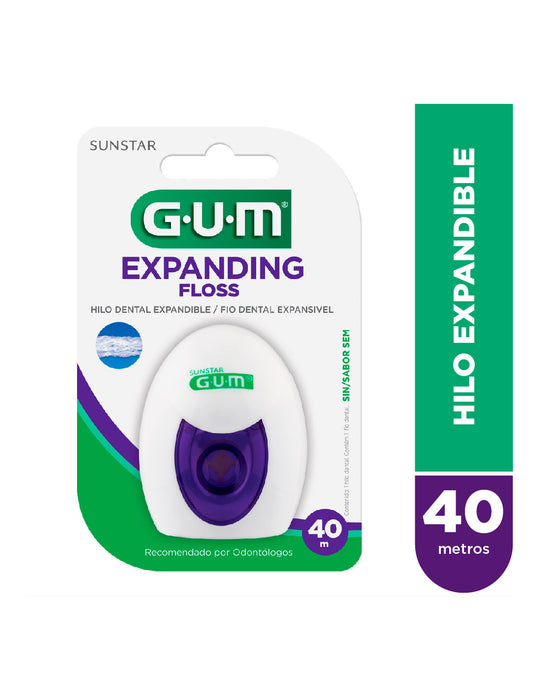 GUM - Expanding Floss Hilo Dental Sin Sabor 2030 - 40m