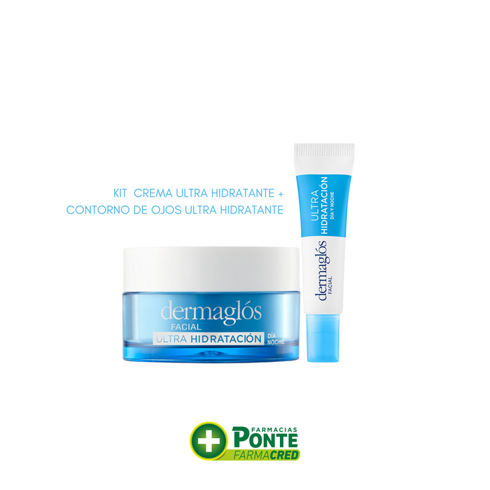 DERMAGLOS - Kit Contorno de Ojos Ultra Hidratante + Crema Ultra Hidratante