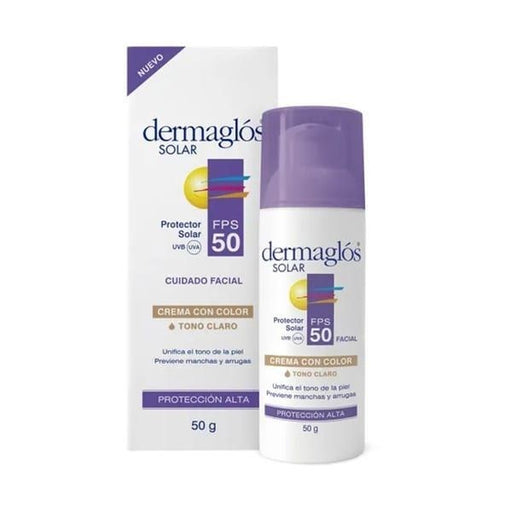 Dermaglos - Protector Solar Facial F50 C/color