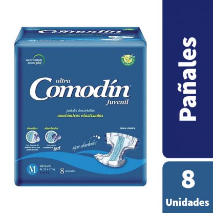 COMODIN Ultra Juvenil - Pañales Anatomicos Mediano - 8u