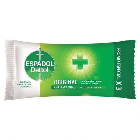 ESPADOL DETTOL - Jabon Original Antibacterial x 3