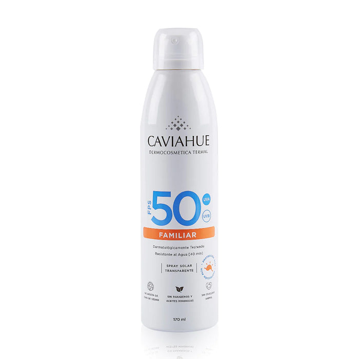 CAVIAHUE - Spray solar FPS 50 Familiar - 170 ml