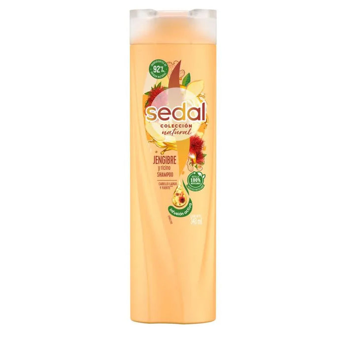 SEDAL Coleccion Natural - Shampoo Jengibre y Ricino - 340ml