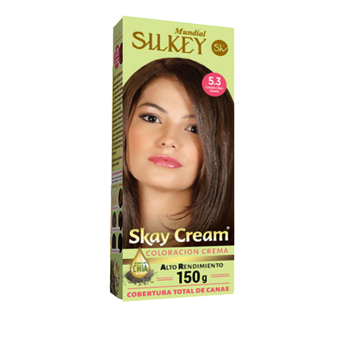 SILKEY - Tintura Color Castaño Claro Dorado 5.3 - 150g