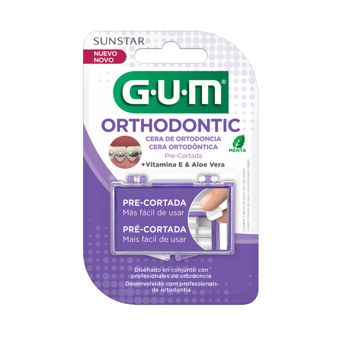 GUM Orthodontic - Cera de Ortodoncia Precortada Menta 724