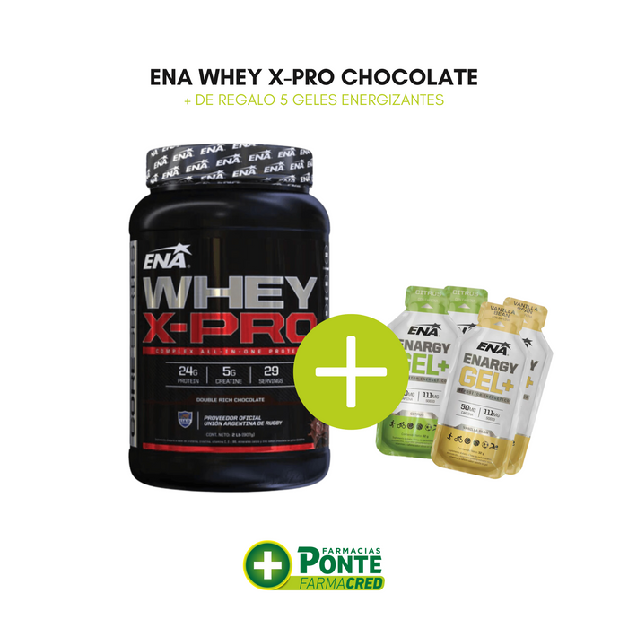ENA Whey X-Pro Sabor  CHOCOLATE - 2Lb + REGALO