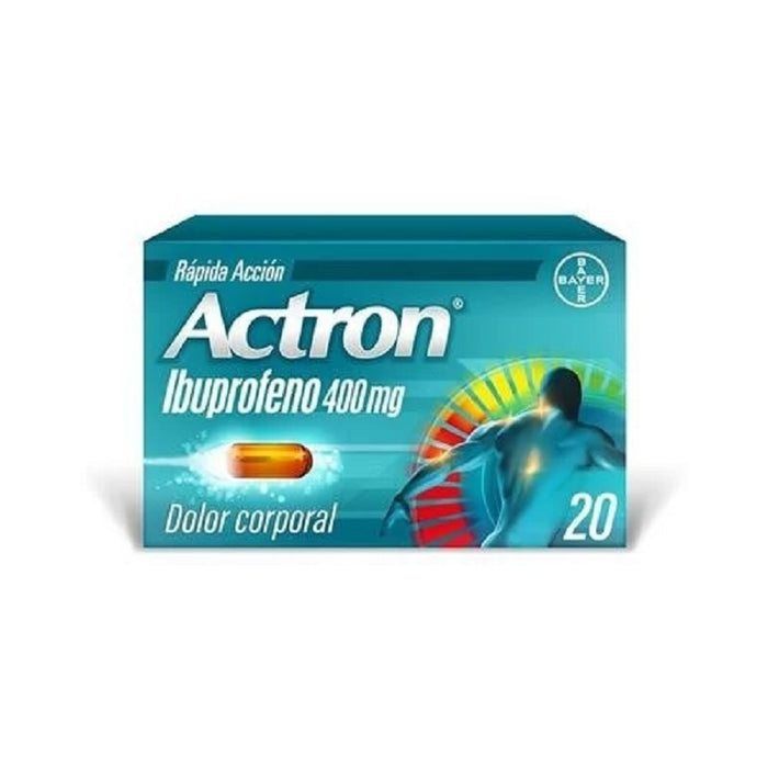 Bayer - Actron 400 Mg (20 Capsulas Blandas)