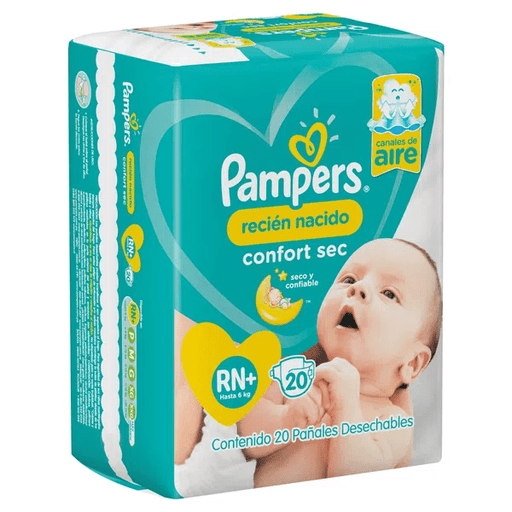 Pampers Confort Sec Rn - Cant 20